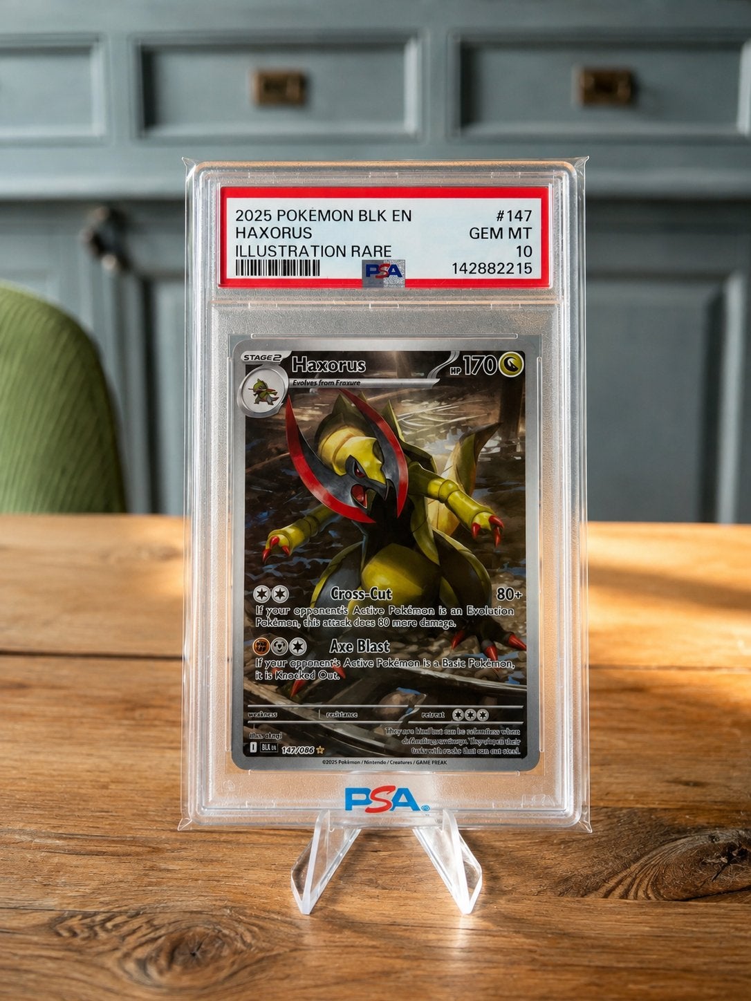 Haxorus 147/086 Black Bolt PSA 10 low POP Pokemonkaart, Ophalen of Verzenden, Zo goed als nieuw