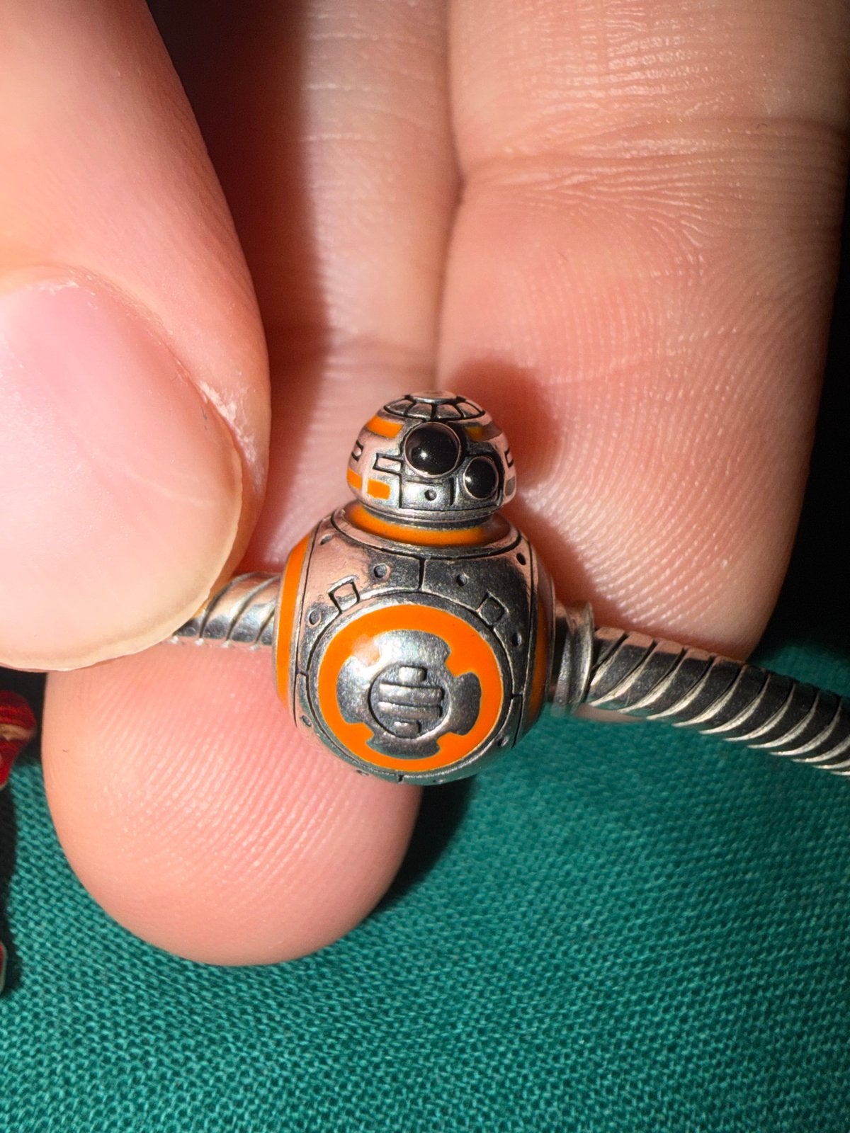 Pandora BB8 bedel - Star Wars collectie, Pandora, Ophalen of Verzenden, Zo goed als nieuw, 1 bedel