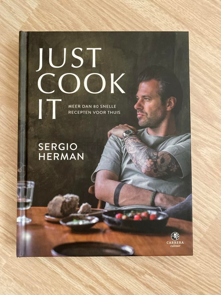 Just Cook It - Sergio Herman kookboek, Voorgerechten en Soepen, Ophalen of Verzenden, Zo goed als nieuw, Gezond koken