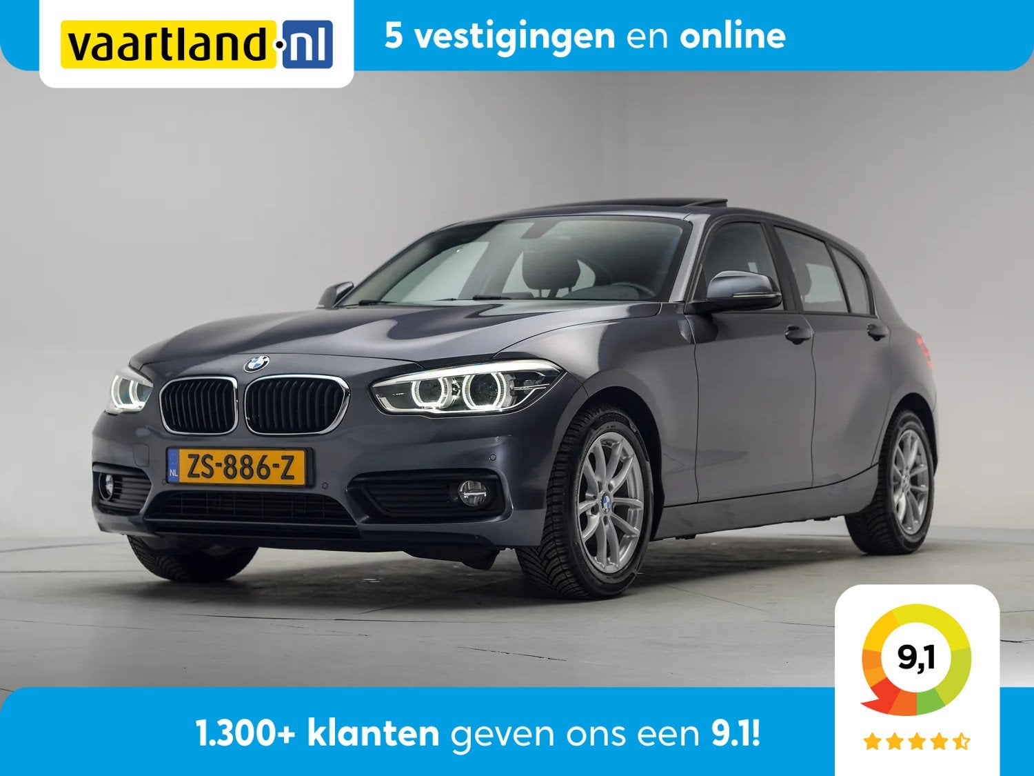 BMW 1-serie 116i Executive 5-drs [ Schuifdak Full led Navi ], Auto's, 1-Serie, Xenon verlichting, Handgeschakeld, 3 cilinders