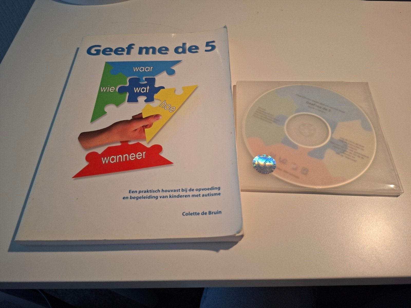 Gesigneerd boek geef me de 5 van Colette de Bruin, Ophalen, Zo goed als nieuw, Colette de Bruin
