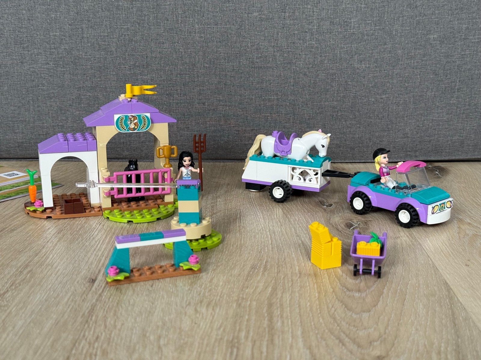 Lego Friends Paardrijclub 41441 met auto en trailer, Ophalen, Lego, Friends, Zo goed als nieuw
