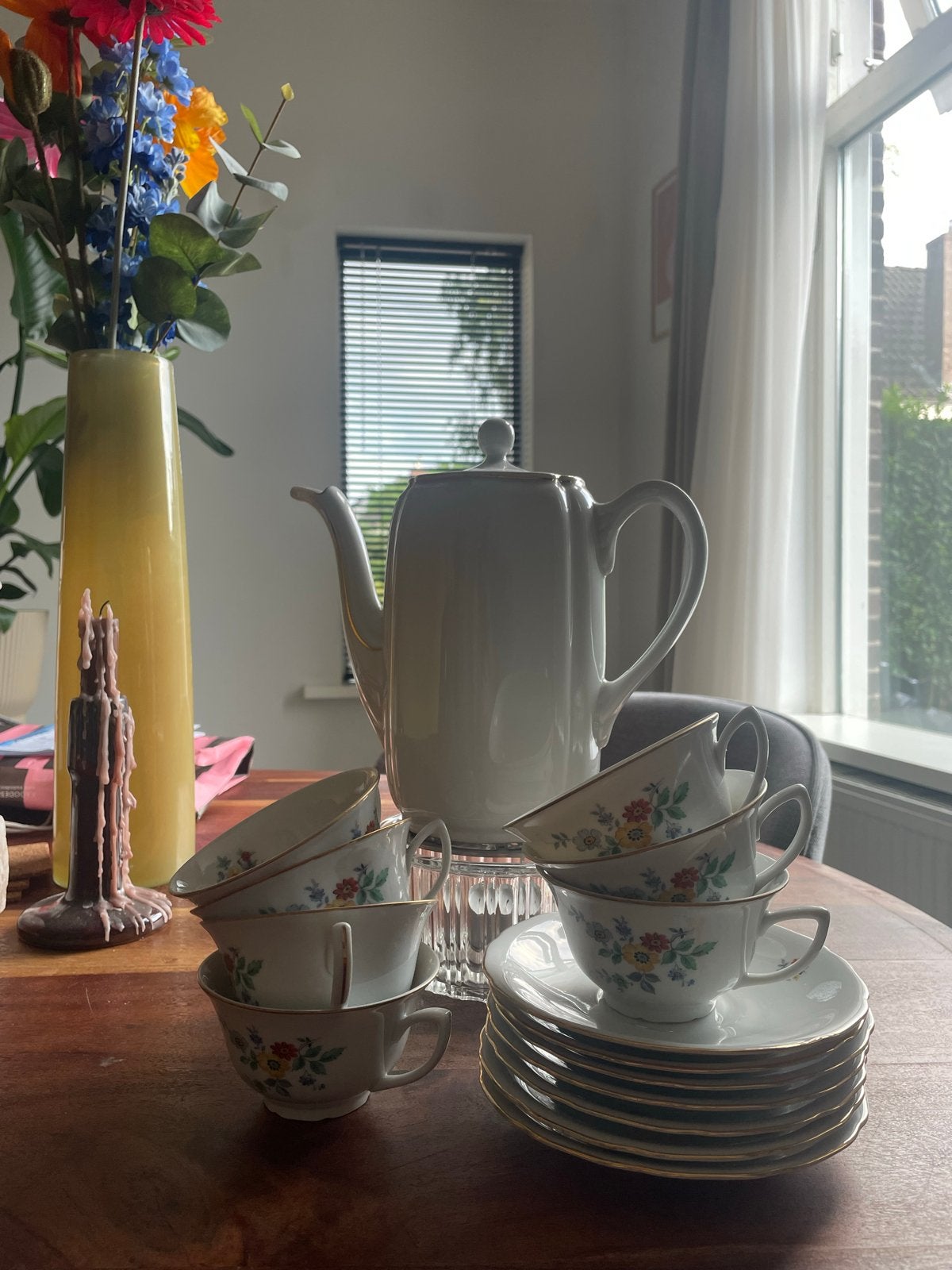 Vintage theeservies, Ophalen