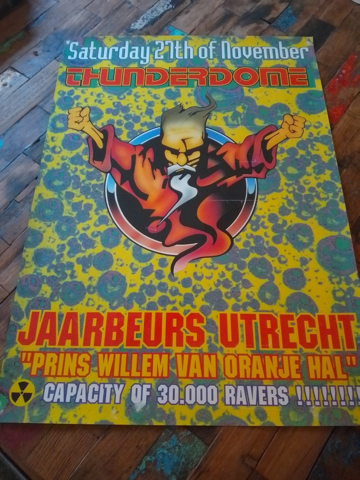 thunderdome 1993 Jaarbeurs poster hardcore ID&T, Ophalen of Verzenden, Nieuw, A1 t/m A3, Reclame