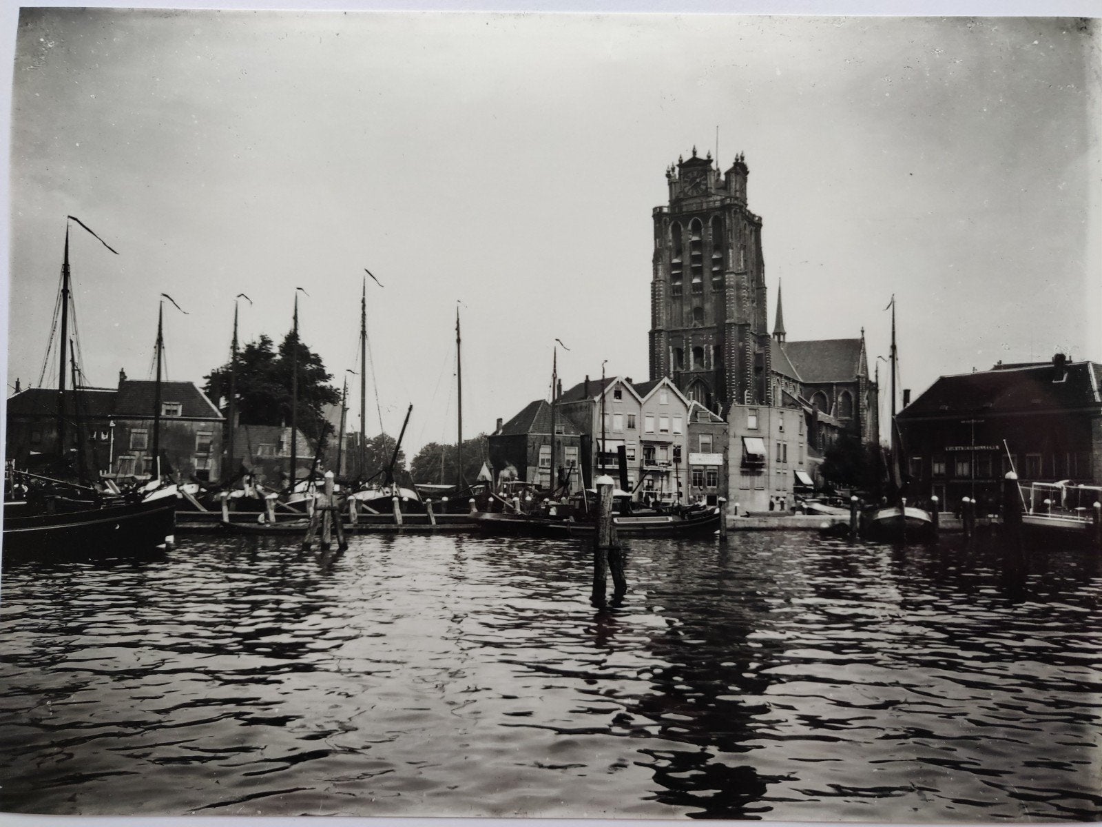 B516 Bomkade 23x17, Verzamelen, Foto's en Prenten, Gebruikt, Overige onderwerpen, Voor 1940, Ophalen of Verzenden