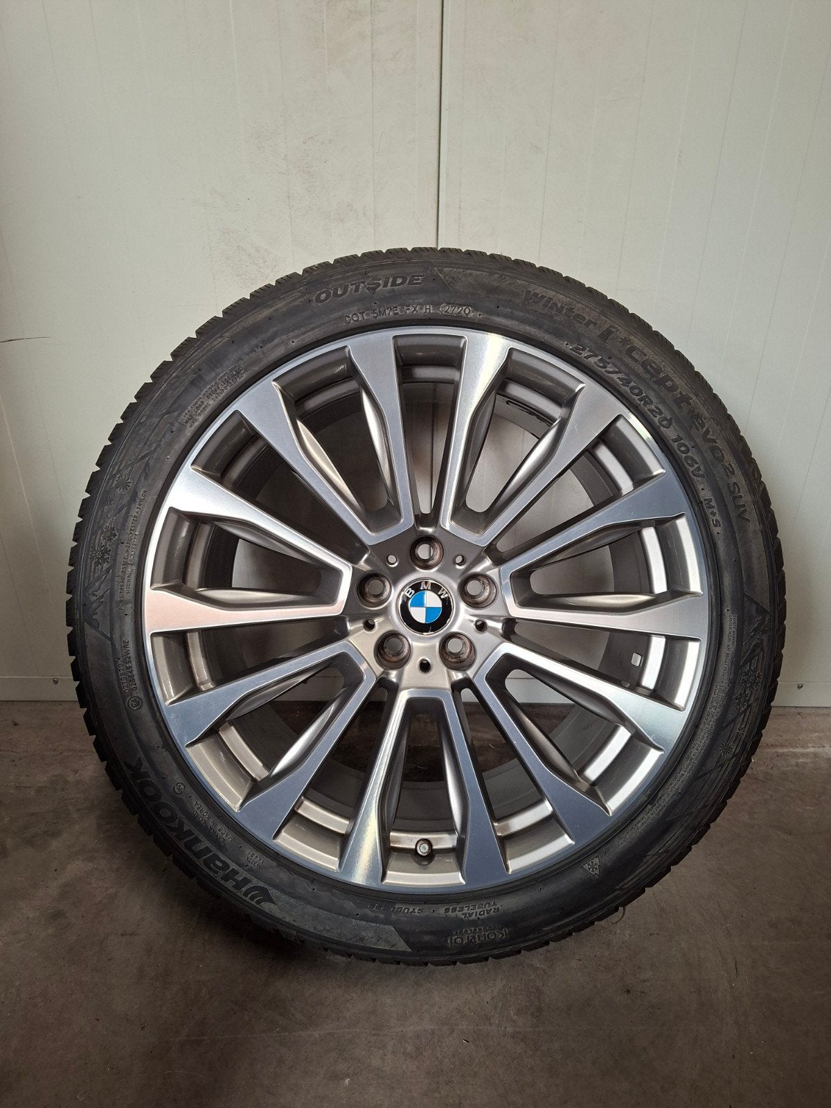 20' BMW X3 G01 X4 G02 Styling 697 met winterbanden 8mm, 245 mm, Banden en Velgen, Personenwagen, 20 inch
