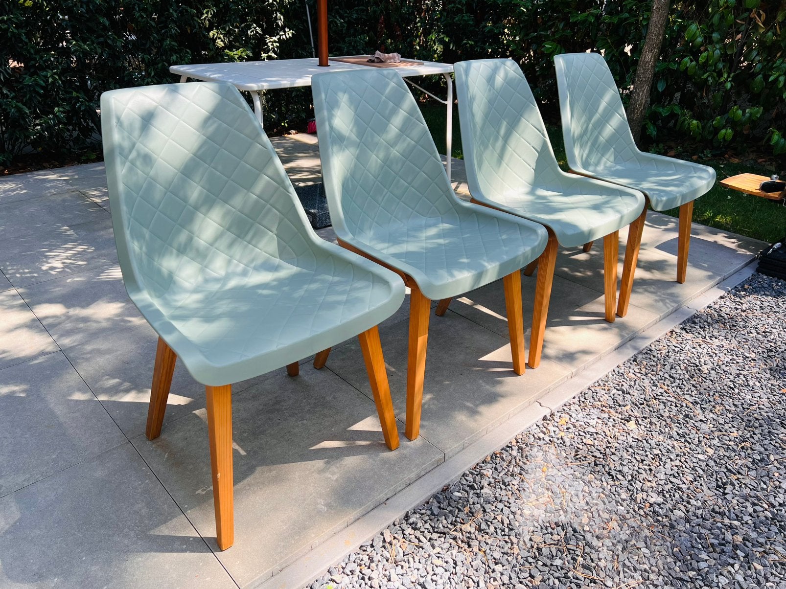Rivièra Maison ‘Amsterdam City’ Eetkamerstoelen (Soft Green), Overige kleuren, Zo goed als nieuw, Vier, Ophalen