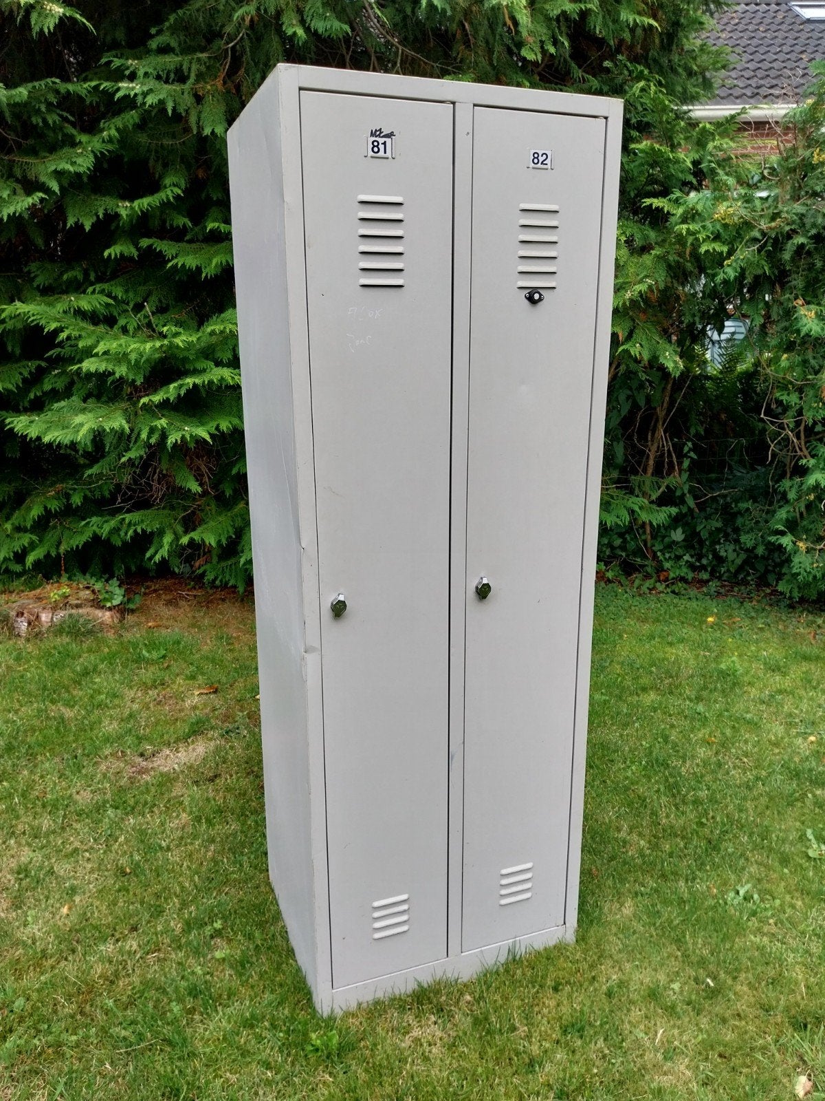 retro industriële locker, Ophalen, Gebruikt, Industrieel