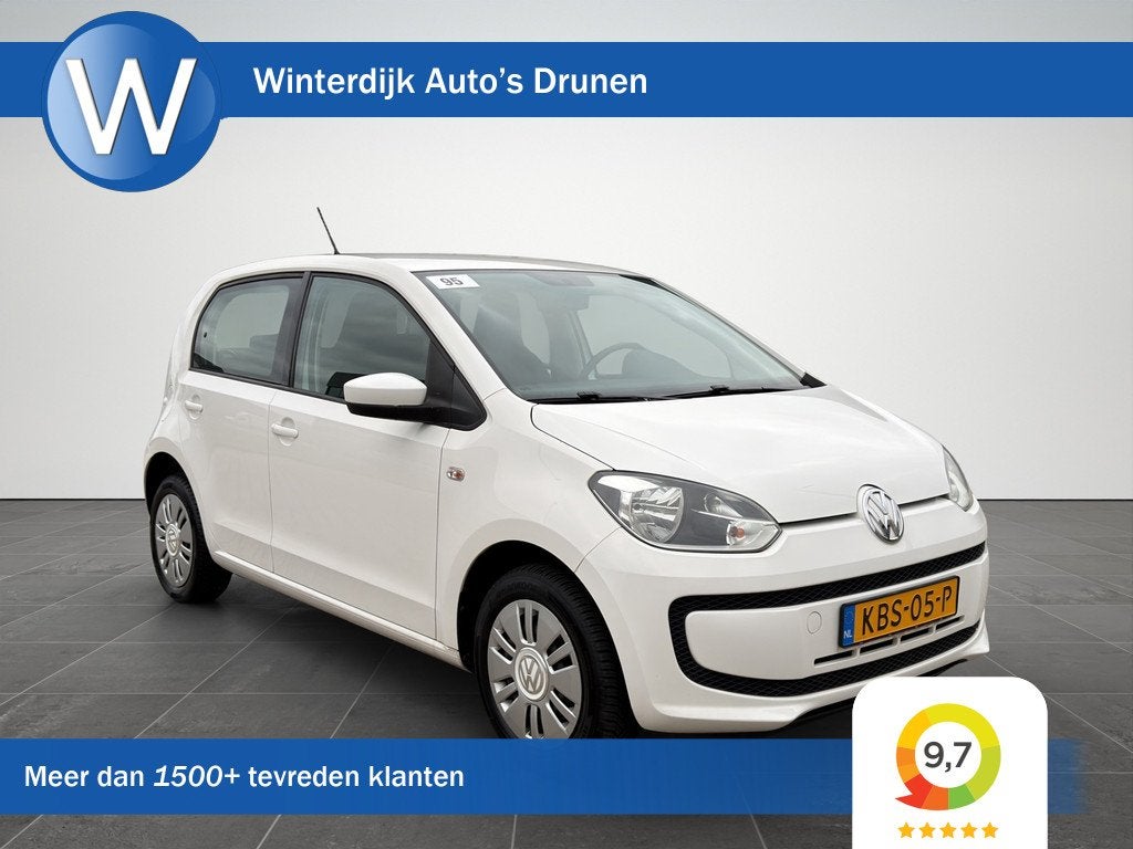 Volkswagen Up! 1.0 high up! Airco|5Deurs|Bluetooth Audio, Auto's, Voorwielaandrijving, Euro 5, Gebruikt, Up!