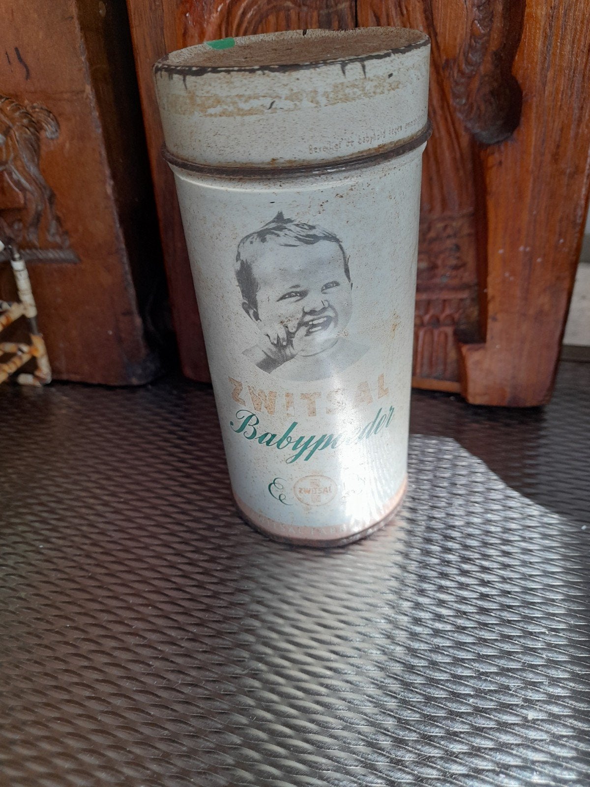 oude Zwitsal babypoeder blikje, Ophalen of Verzenden