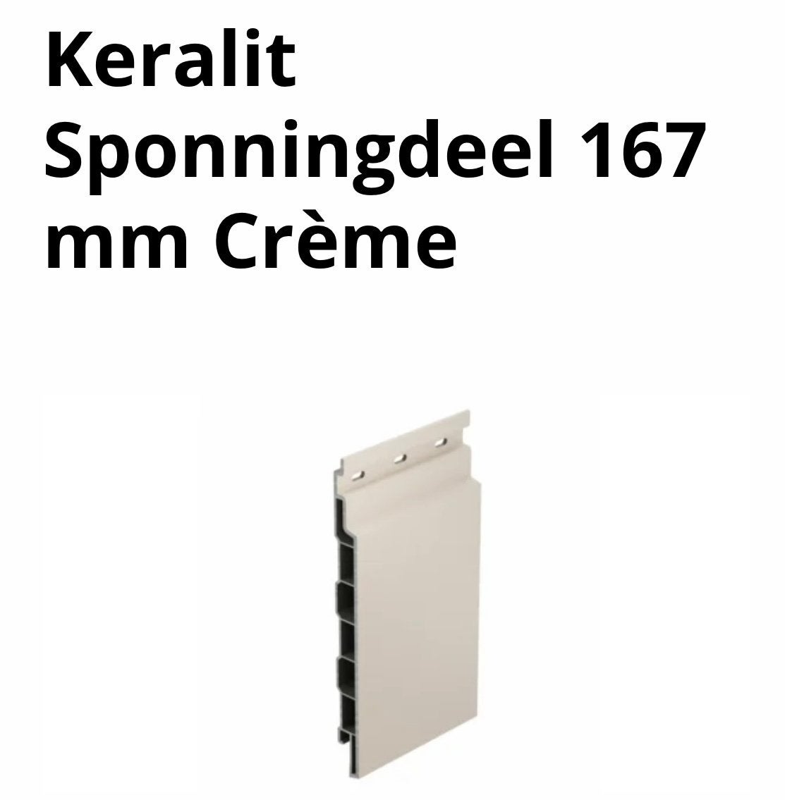 Keralit creme 2 stuks 6000mm, Ophalen, Zo goed als nieuw, Overige typen