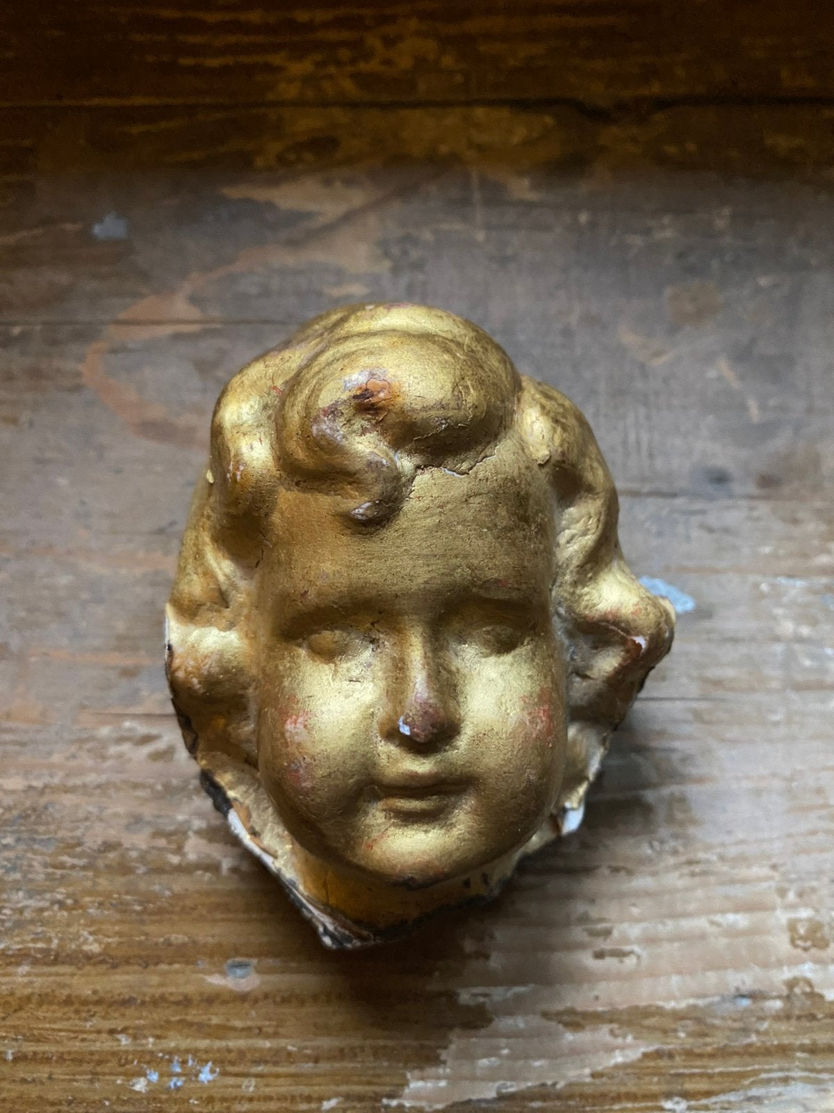 Antiek engelen hoofdje, Ophalen of Verzenden