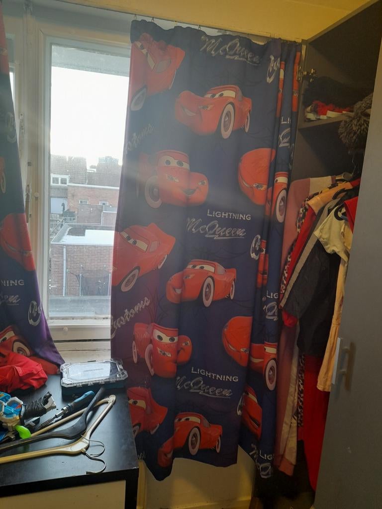 Cars gordijnen, Ophalen, Zo goed als nieuw, 150 tot 200 cm, 200 cm of meer