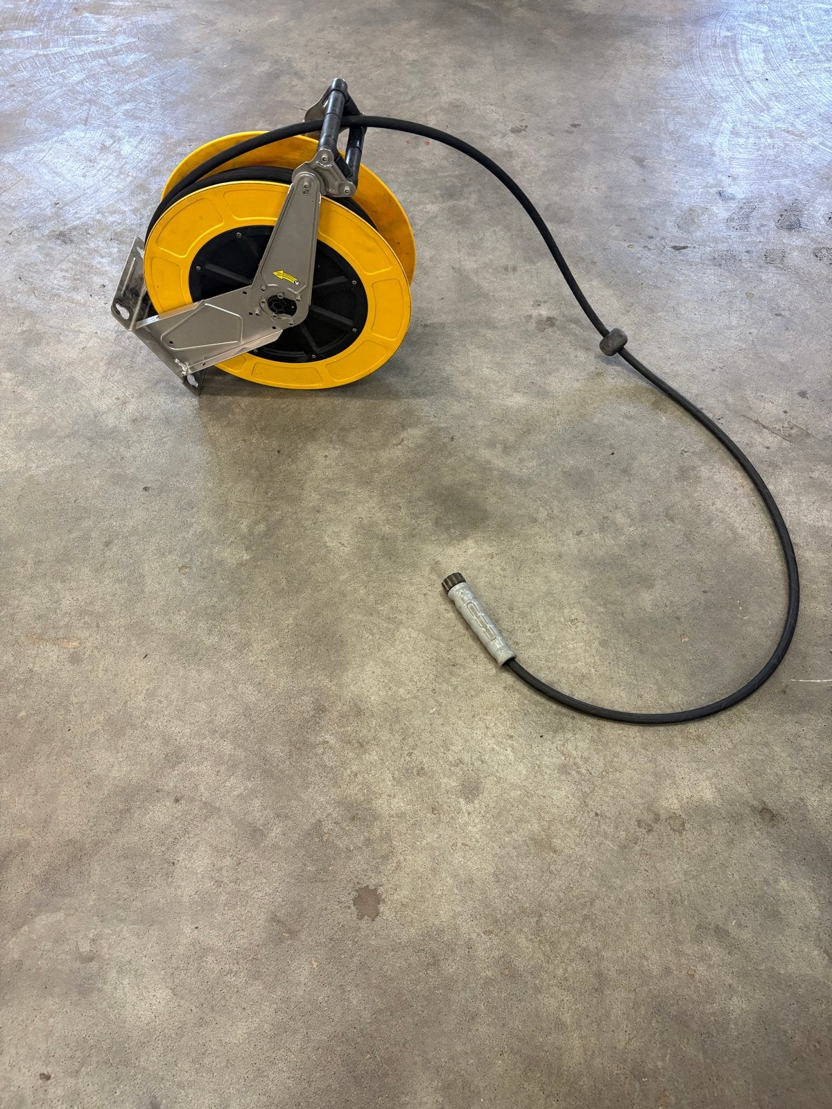 Hogedruk slanghaspel zelfoprollend rvs 20m 3/8" voor Kärcher, Ophalen of Verzenden, Gebruikt