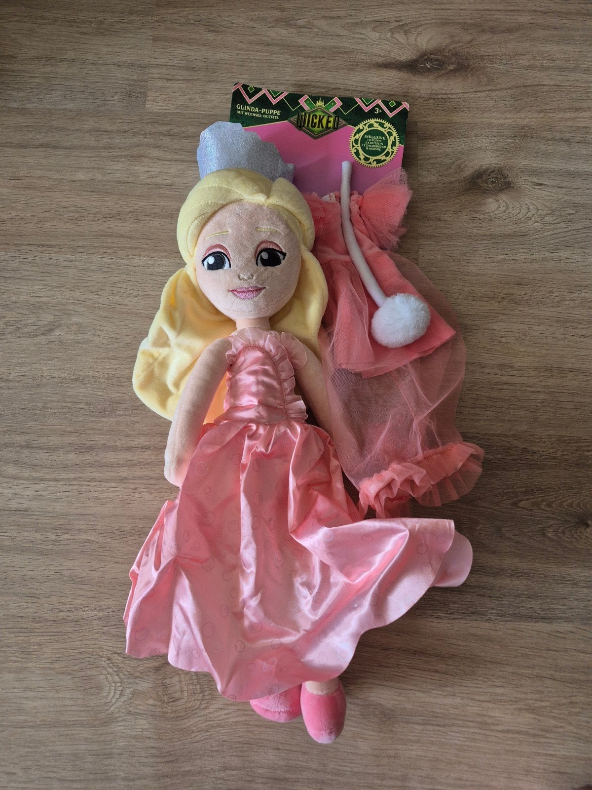 WICKED Glinda Plushe Pop NIEUW, Ophalen of Verzenden, Nieuw