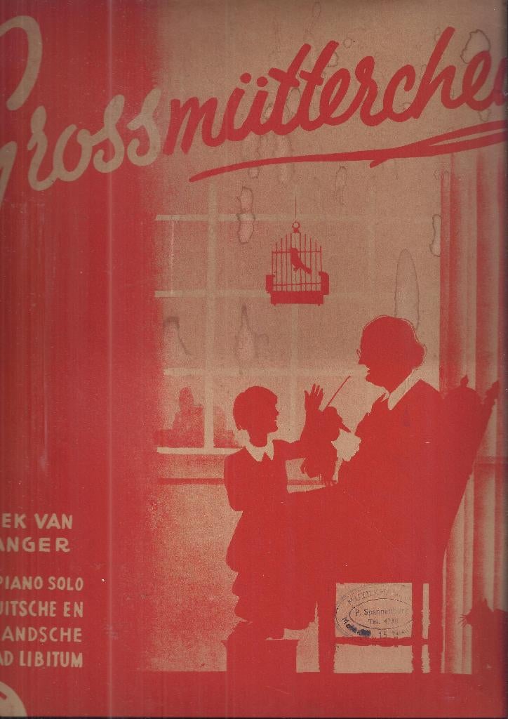 Ba63 bladmuziek grootmoedertje door g langer, Gebruikt, Klassiek, Ophalen of Verzenden, Artiest of Componist