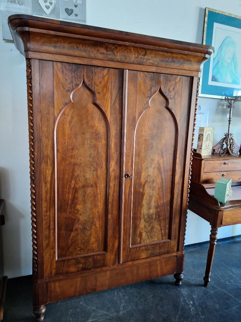 Prachtige Biedermeier linnenkast in goede staat, Ophalen, Gebruikt, Onbekend, 150 tot 200 cm