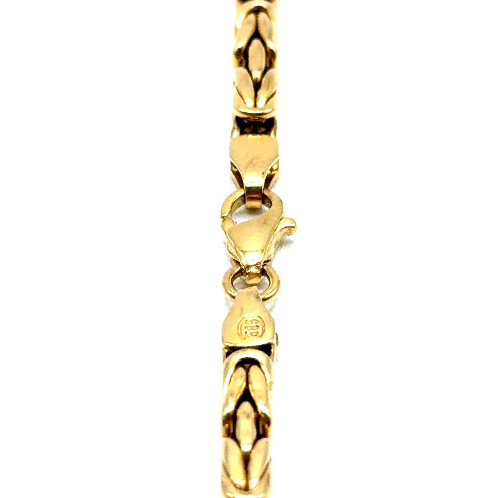 Gouden Koningsketting - 14 Karaat Geelgoud, W, Nieuw, Ophalen of Verzenden, W