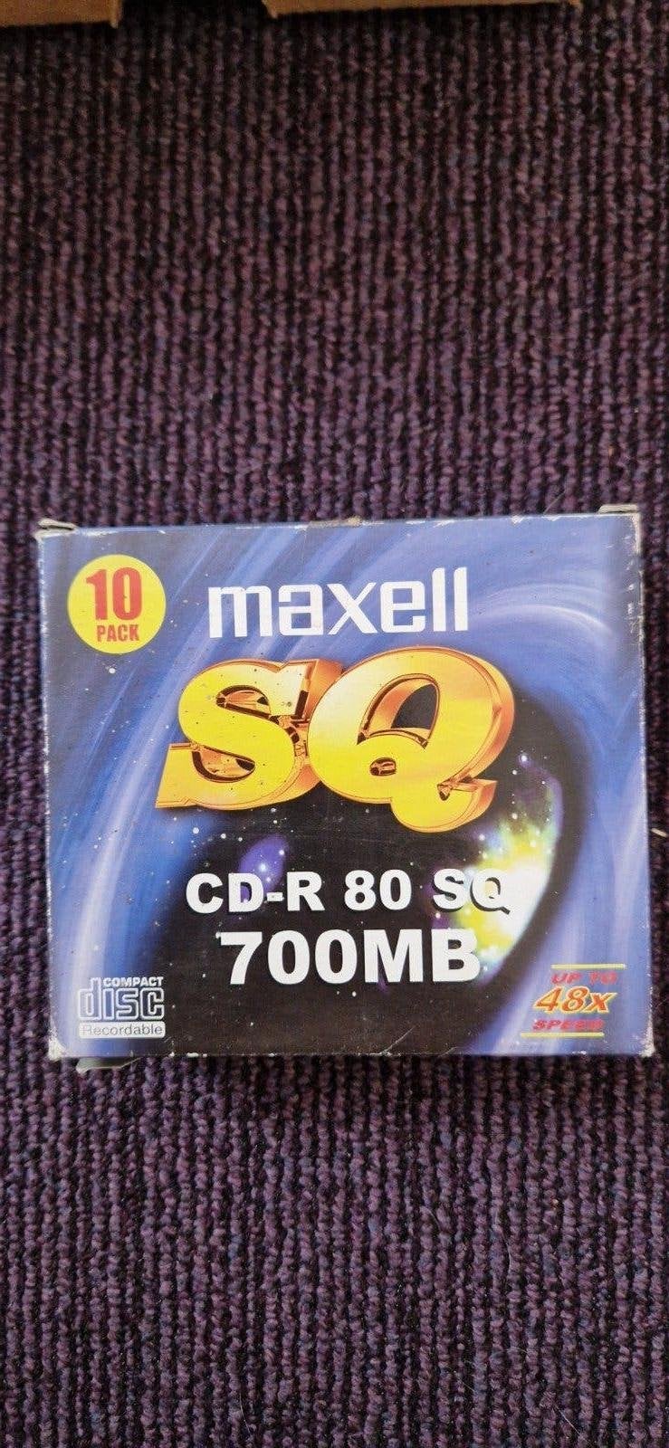Maxell CD-R 80 SQ 700MB 48x - 10 stuks, Op spindel, Cd, Nieuw, Ophalen of Verzenden