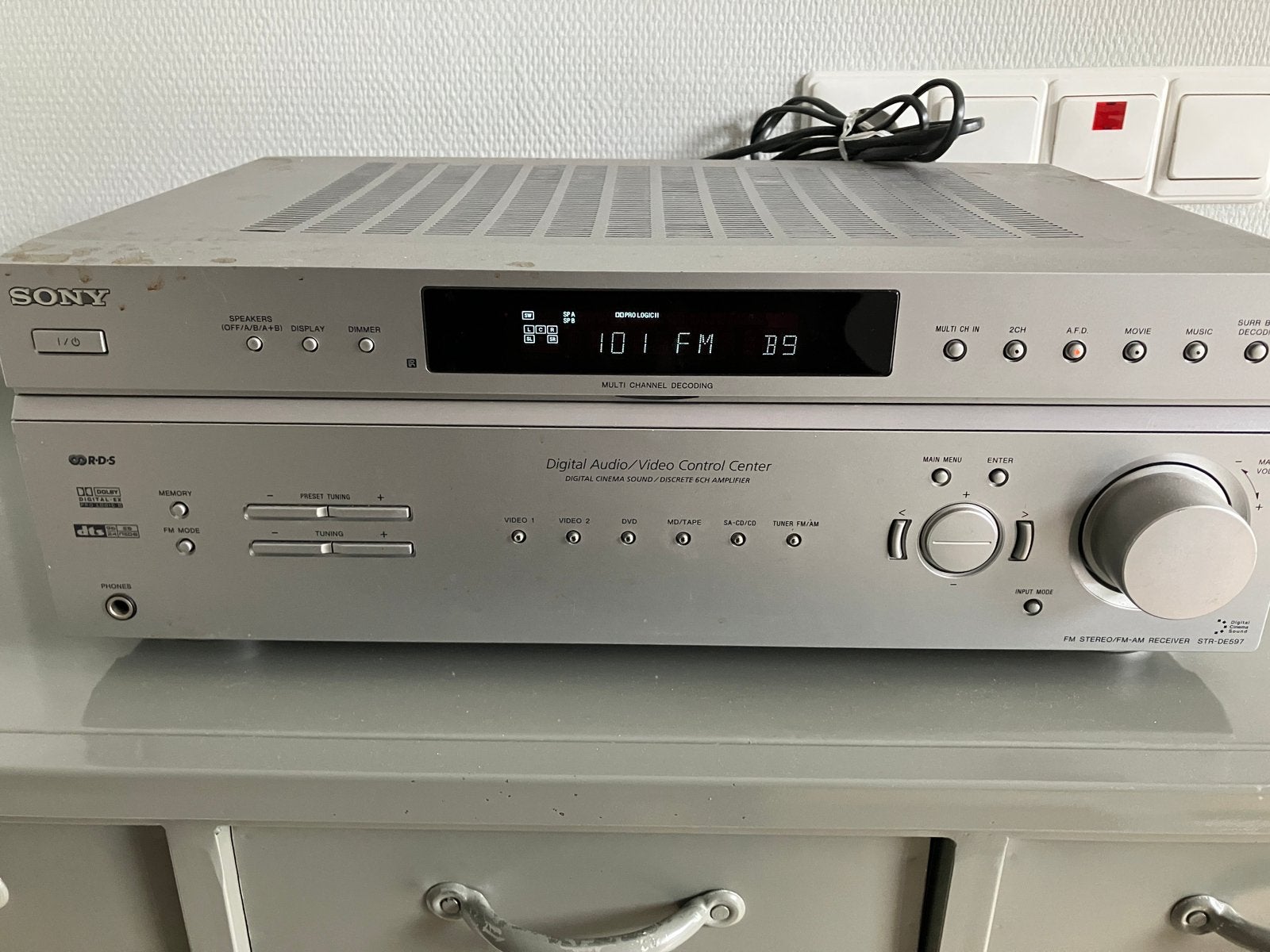 Sony Fm stereo fm-am receiver STR-DE597, Ophalen of Verzenden, Gebruikt, Sony