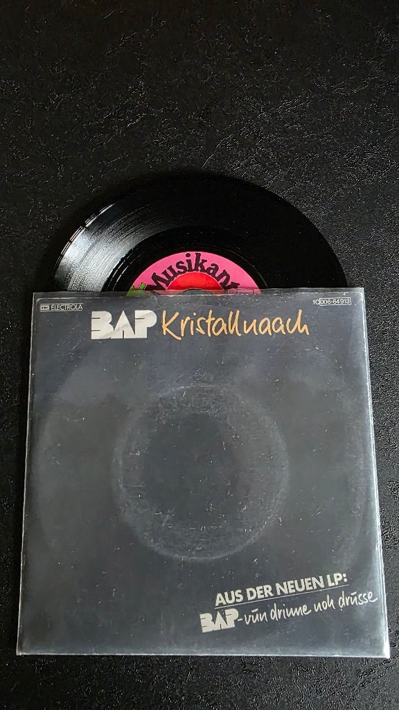 45 toeren, 7”single van: BAP, Cd's en Dvd's, Gebruikt, 7 inch, Ophalen of Verzenden, Overige typen