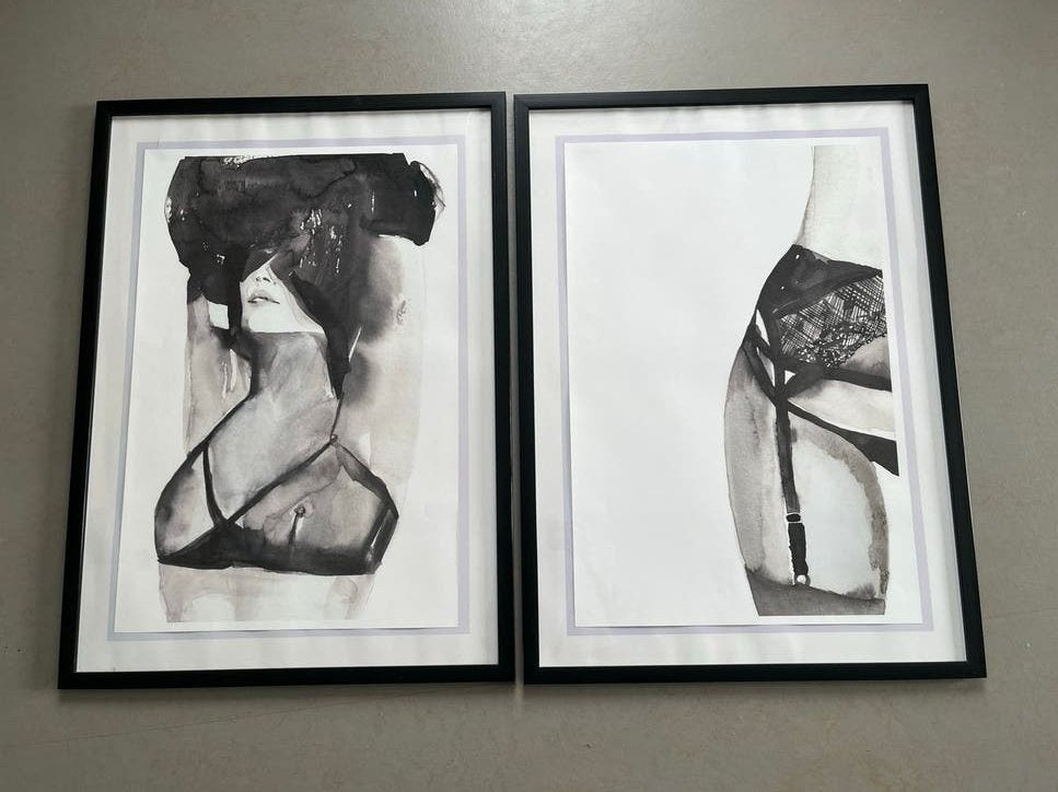 Originele prints van Victoria Verbaan, Antiek en Kunst, Ophalen of Verzenden, Print, Prent, Ingelijst