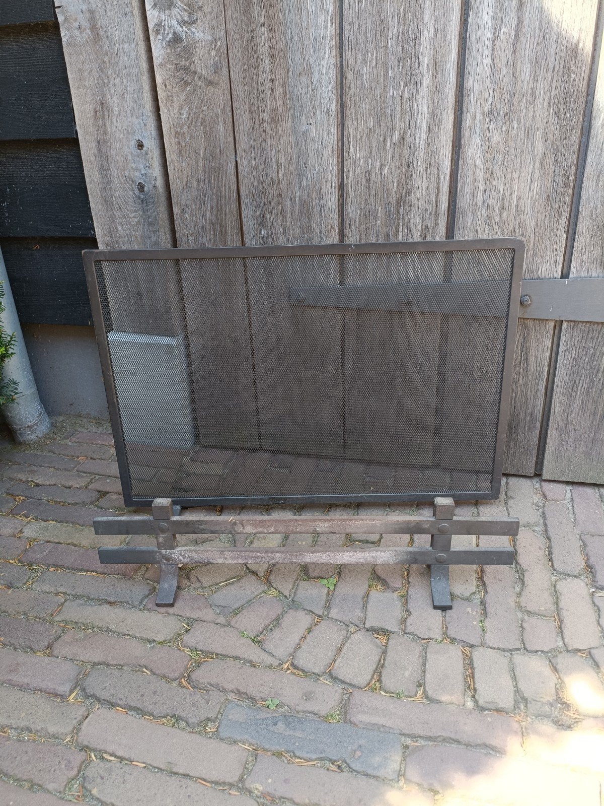 Haardscherm en haardbokken, Ophalen of Verzenden, Gebruikt, Vrijstaande haard, Overige soorten