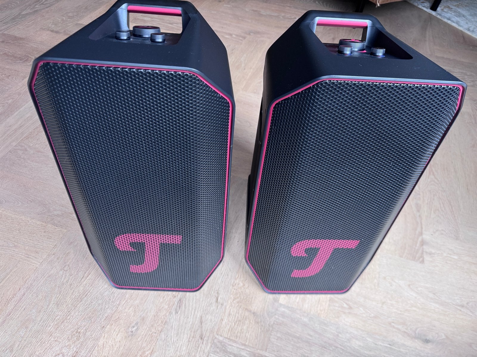 Teufel Rockster Air 2 Bluetooth Speakers (set van 2), Audio, Tv en Foto, Luidsprekers, Party speaker, Zo goed als nieuw, Bluetooth