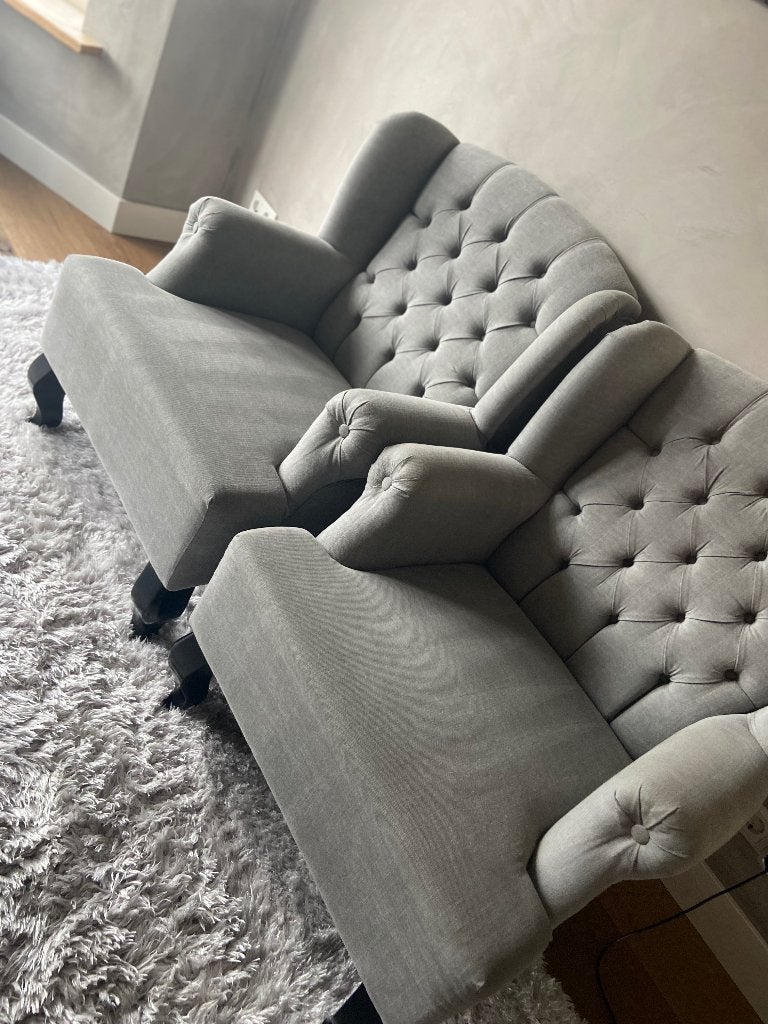 2 landelijke fauteuils, Huis en Inrichting, Ophalen, 75 tot 100 cm, 75 tot 100 cm, Landelijk