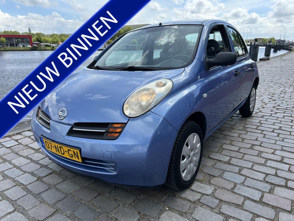 Nissan Micra 1.2 Visia Airco | Elekt. ramen | NAP |5 deurs!, Auto's, Voorwielaandrijving, Stof, 4 cilinders, Blauw