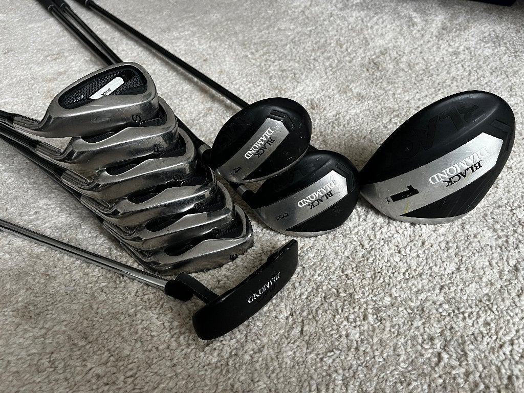 Golfset Black Diamond heren graphite, Sport en Fitness, Ophalen, Gebruikt, Set, Overige merken