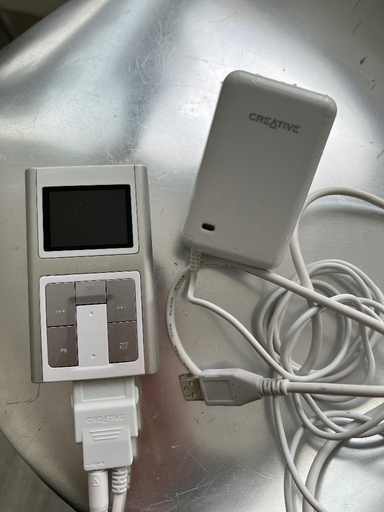 Creative Zen sleek photo 20gb wit/zilver, Ophalen, Overige types, Gebruikt, Met radio