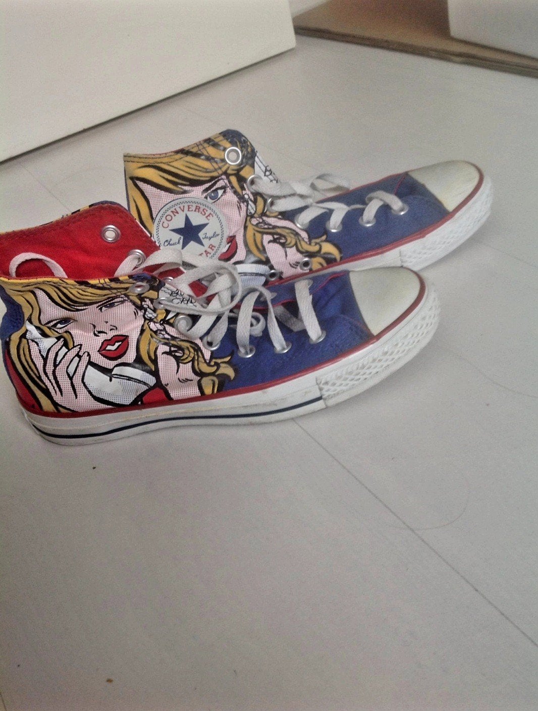 Popart Converse All Star Chuck Taylor gympen 38
Popa, Blauw, Ophalen of Verzenden, Zo goed als nieuw, Converse All Stars