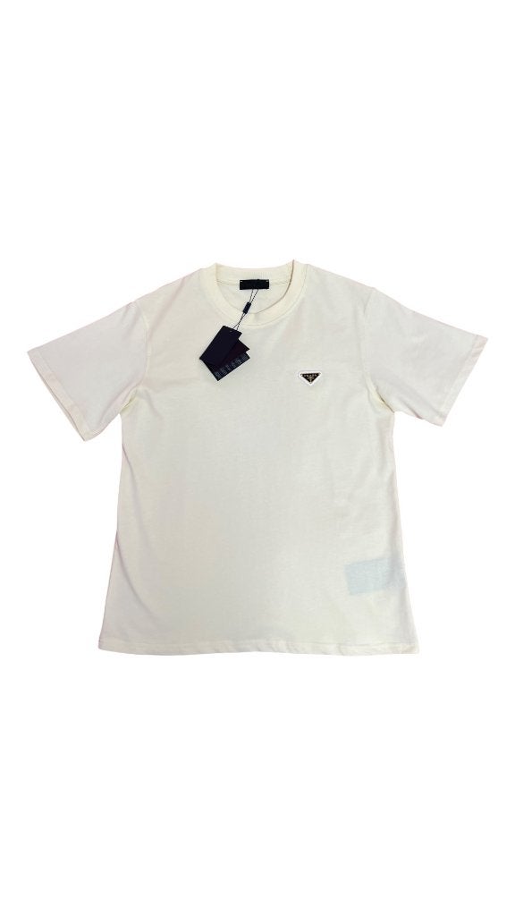 Prada Logo Cotton Shirt beige Maat XL, Ophalen of Verzenden, Nieuw, Maat 56/58 (XL), Beige