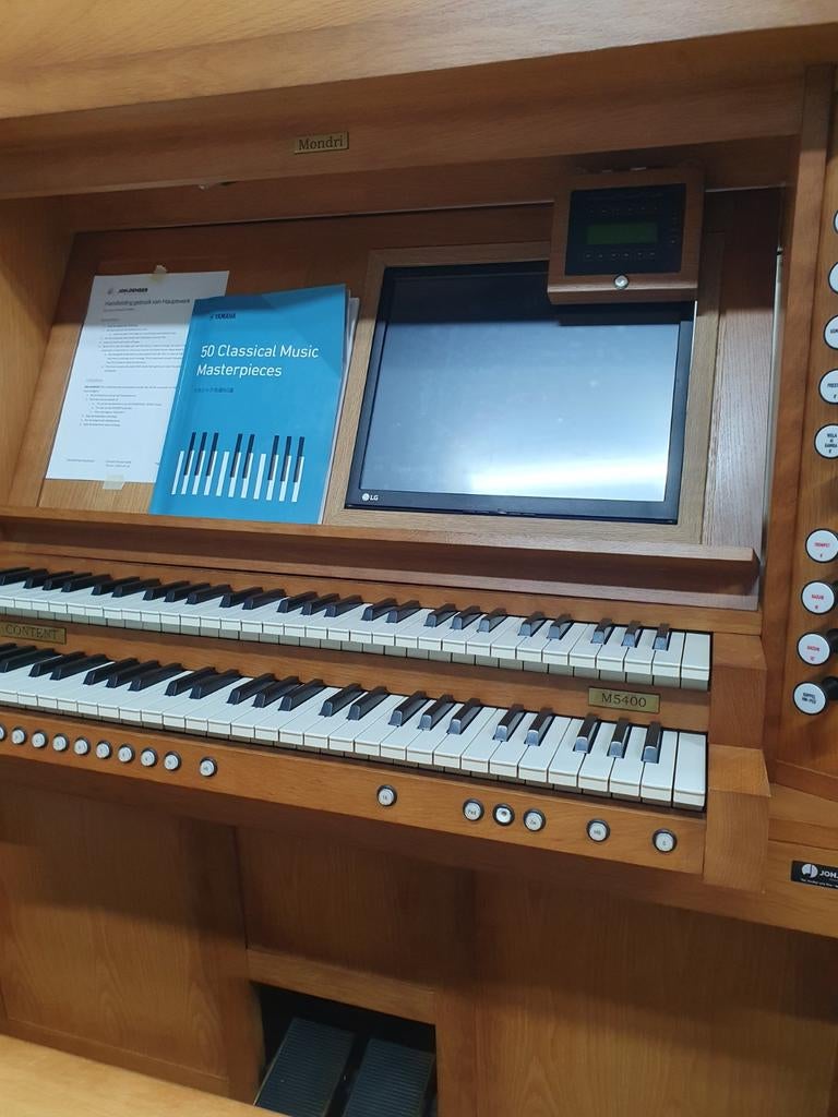 Content Mondri 5400 Positief + Hauptwerk VII (Laurenskerk), Muziek en Instrumenten, Orgels, Ophalen of Verzenden, 2 klavieren
