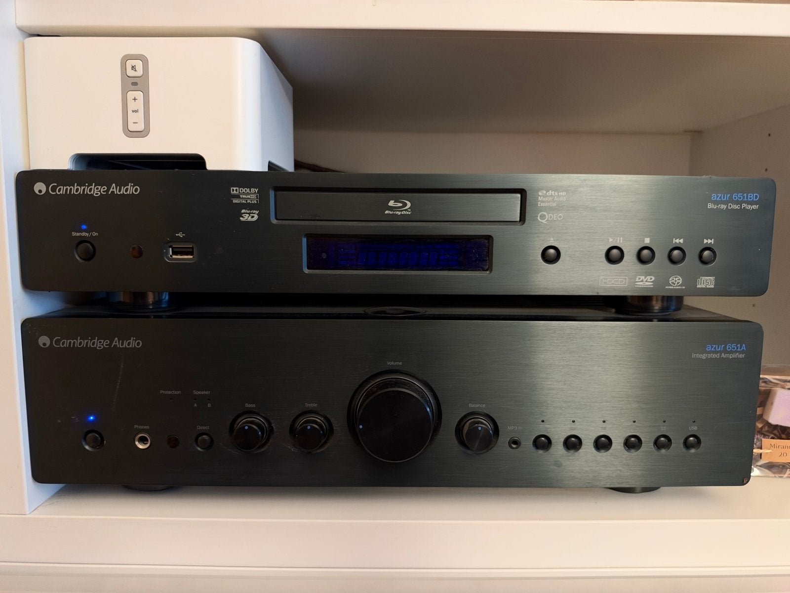 Cambridge Audio Azur 651BD Blu-ray speler & 651A versterker, Ophalen of Verzenden, Zo goed als nieuw, Overige merken
