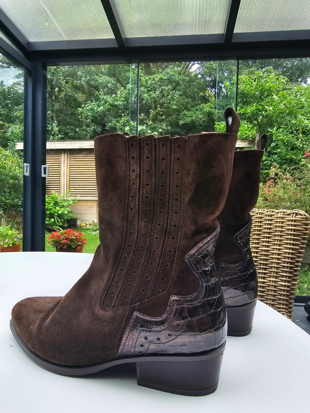 suede laarsjes Gabor 4.5 / 37.5, Bruin, Gabor, Ophalen of Verzenden, Gedragen