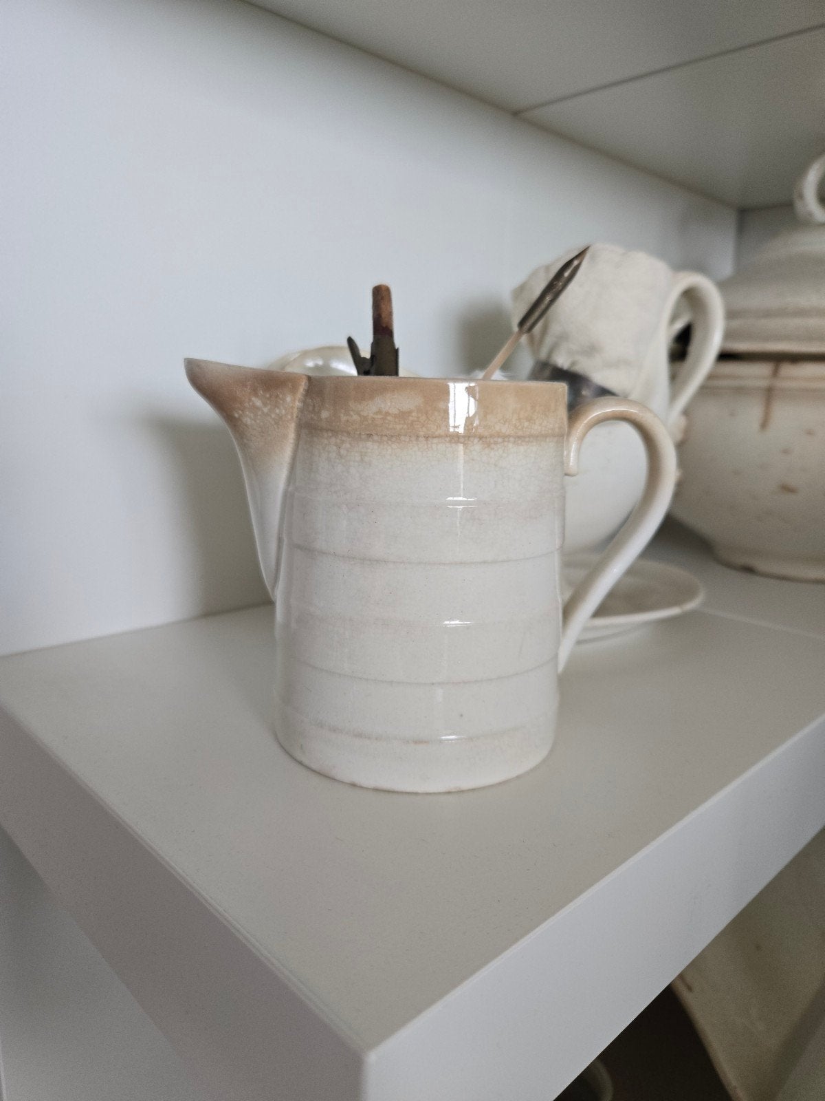 antieke brocante bandenkan (ook wel ringenkan of melkkan, Antiek en Kunst, Ophalen of Verzenden