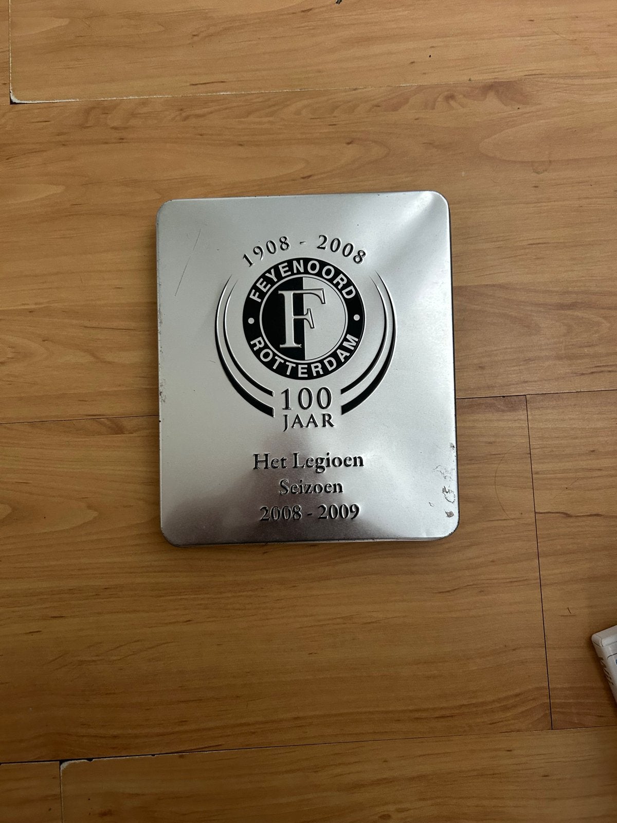 Feyenoord 100 Jaar Het Legioen Seizoen 2008-2009 Plaat, Ophalen of Verzenden, Gebruikt, Feyenoord, Overige typen