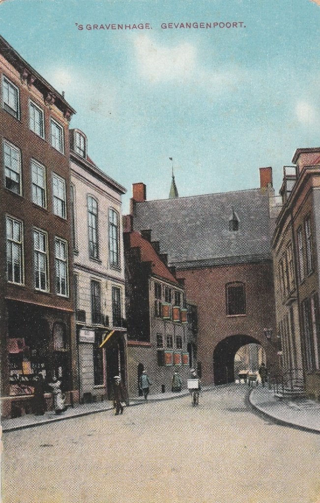 den haag- gevangenpoort 1918, Ophalen of Verzenden, Voor 1920, Zuid-Holland