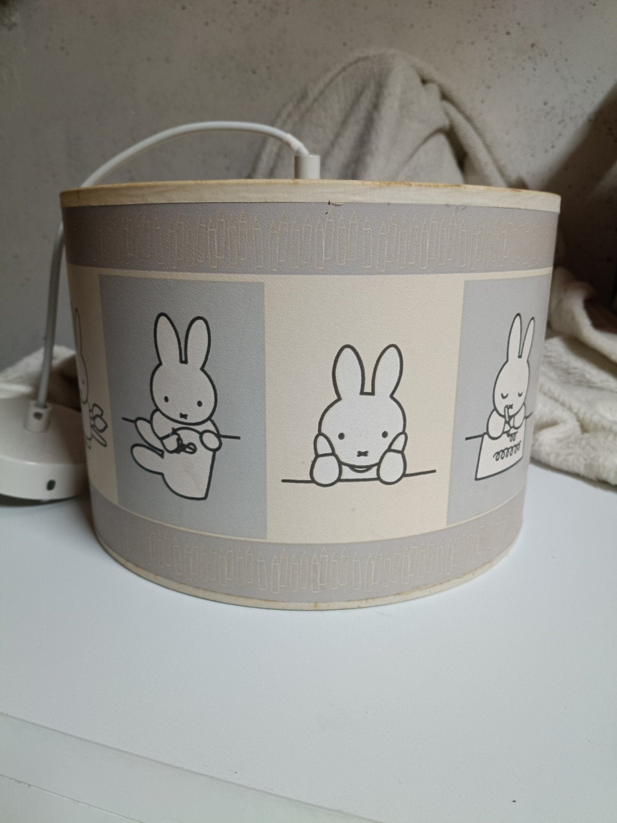 Lampenkap van nijntje, Gebruikt, 20 cm, Rond, Ophalen