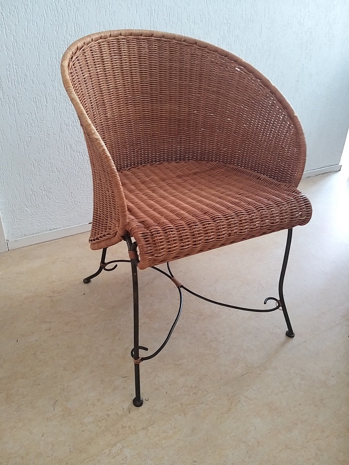 Ikea pitriet stoel retro, Ophalen, Gebruikt, Riet