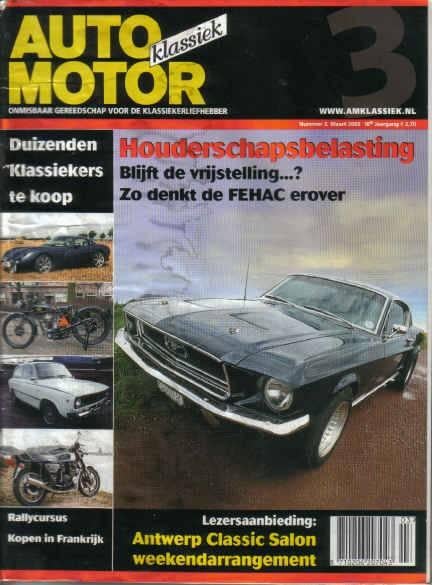 AMK 3 2002 : Ford Mustang - Daf 66 - Velocette - TVR Tuscan, Ophalen of Verzenden, Gelezen, Algemeen