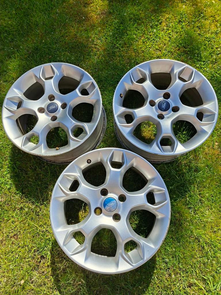 17 inch y spaak velgen ford fiesta 4x108, Ophalen, Gebruikt