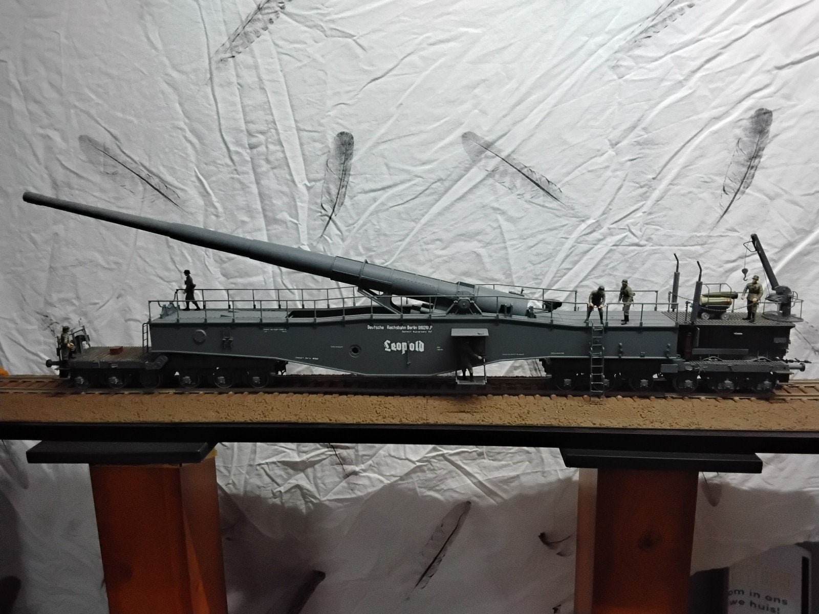 Modelbouw spoorwegkanon Leopold WW2 lengte 90 cm, Ophalen, Gebruikt, 1:32 tot 1:50