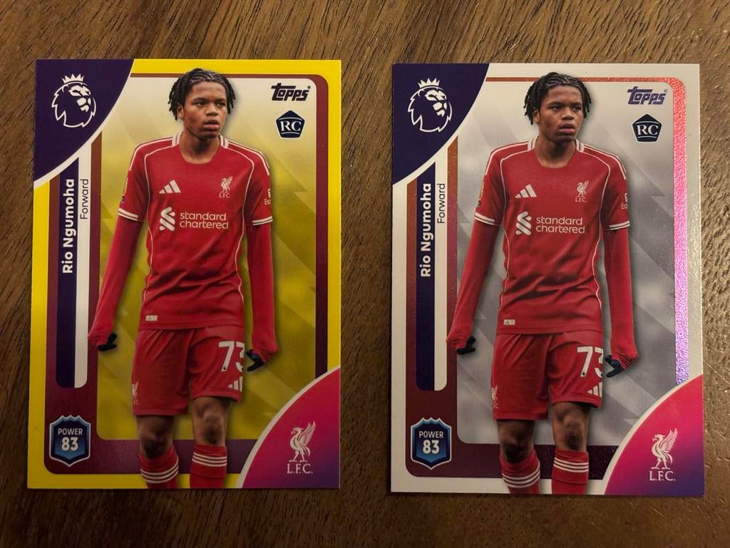 Rio Ngumoha Topps Match Attax Kaart Liverpool FC 2025/26, Ophalen of Verzenden, Nieuw, Buitenlandse clubs, Spelerskaart