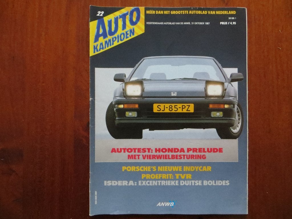 Autokampioen 22 1987 Honda Prelude, Isdera, TVR S Convert., Ophalen of Verzenden, Nieuw, Honda