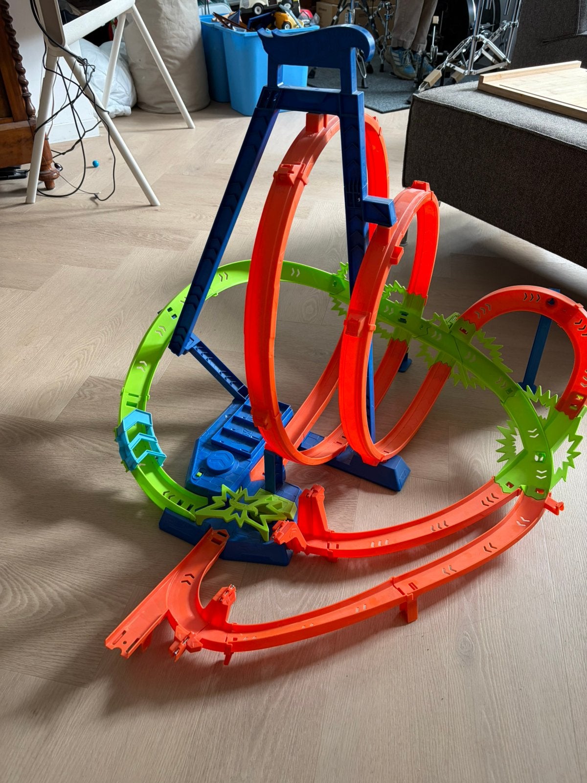 Hot Wheels looping baan, electrisch aangedreven, Ophalen of Verzenden, Zo goed als nieuw, Elektrisch, Hot Wheels