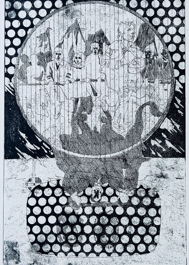Ets Andreo    ZOMEROPRUIMING, Antiek en Kunst, Kunst | Litho's en Zeefdrukken, Origineel, Ophalen of Verzenden, Ets