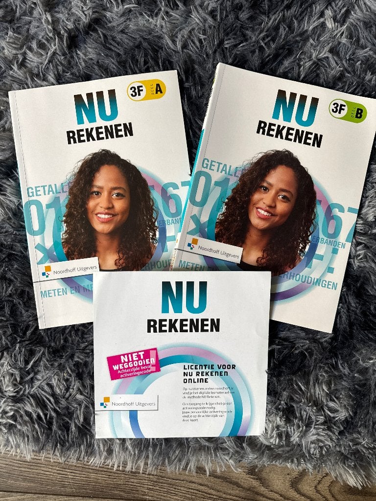 NU Rekenen 3F deel A + B inclusief licentie, Ophalen of Verzenden, Gelezen, Overige niveaus, Noordhoff Uitgevers